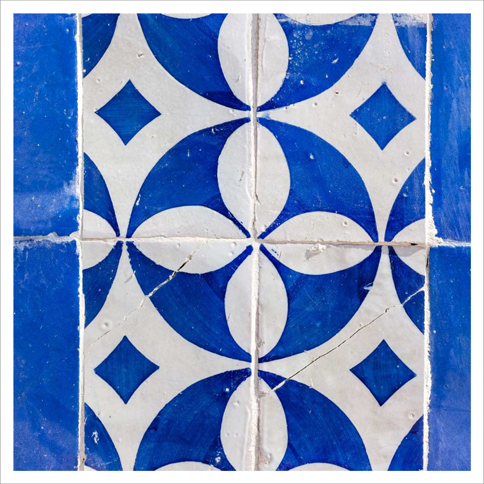 Fotografia "Azulejo Padrão Azul" - lisbongallery