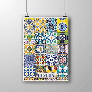 Poster L I Azulejos Lisboa